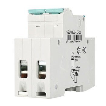 西门子(SIEMENS)空气开关 漏电保护器1P+N 25A带漏保5SU93561CR25