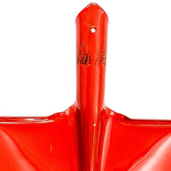 冰禹 BY-2364 清洁优质木柄煤锹 锰钢除雪锹 橘红色大号尖锹(含1.2m柄) 1把