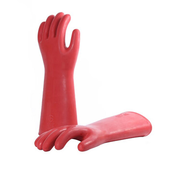 星工（XINGGONG）12KV手型绝缘手套 防触电橡胶手套 防电耐高压 