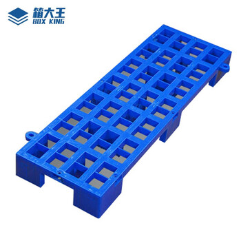 箱大王 Xlj-03 塑料网格拼接防潮垫 仓库地垫托盘 垫仓板栈板 900*300*100mm蓝