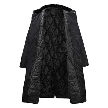 者也（ZYE）冬季加长款防寒服 保安大衣勤务棉大衣保暖防水防风劳保棉衣棉袄男冬（内胆可拆卸） 丝棉内胆