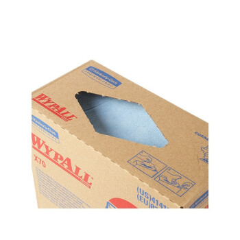 劲拭 （WYPALL) X70全能型擦拭布 抽取式擦拭纸 强效吸水吸油 蓝色 100张/盒*10盒/箱 41412