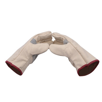  星工（XINGONG） 电焊帆布手套24线双层帆布手套 掌心加厚耐磨抗撕裂 劳保手套 100双