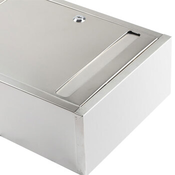 冰禹 BYaf-66 加厚不锈钢意见箱 防水投诉建议箱信箱 大号3 34*26*12.5CM