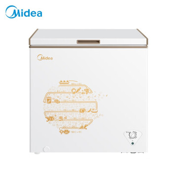 美的(Midea)201升 家商两用冷柜D+速冻 净味阻霜 冷藏冷冻转换冰柜 易洁内胆 金 BD/BC-201KM(E)