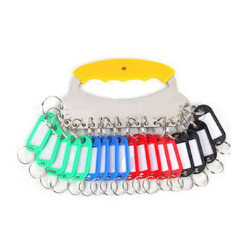 聚远 JUYUAN 30位钥匙盘 钥匙环圈钥匙链宿舍钥匙管理收纳用品手提金属钥匙管理牌 5盘起售 少拍不发货