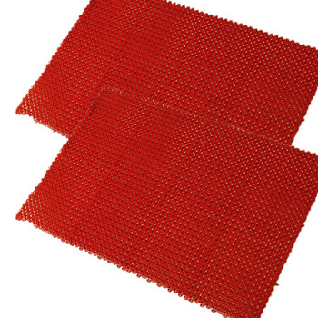 雅的 拼接塑料仿真草垫草坪地垫卫浴垫隔水防滑地垫门垫装饰绿茵草垫 红色 60x40cm /块