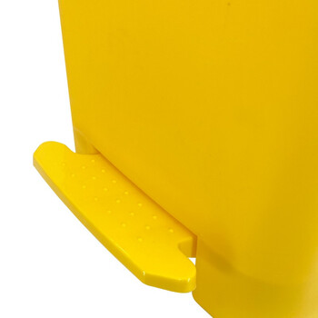 益美得 DJ-40黄色医疗垃圾桶脚踏式大号医院诊疗所用废物垃圾桶 脚踏40L黄色