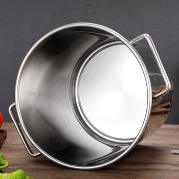 康丽雅  K-0264 加厚不锈钢多功能水桶 食堂酒店用带盖储水桶 直径45CM