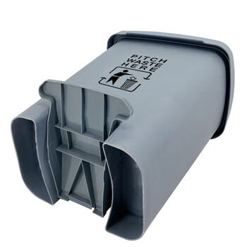 兰诗（LAUTEE）LJT-1283 脚踏垃圾桶 办公室商用带盖垃圾箱 灰色-40L