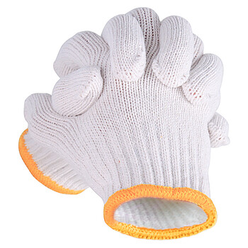 成楷科技 CKS-MS600*20棉线白手套 棉纱手套20双劳保手套 白色线手套20双