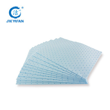 新络 CB2002X蓝色碱性化学品吸附片480*380*2MM危害品吸收片撕线设计分开使用更节省片状吸附棉