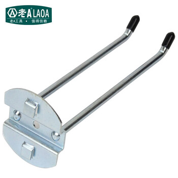 老A LAOA LA11403-b货架挂钩配件展示架挂钩工具货架挂钩 双斜挂钩75mm(5支装) 量大定制