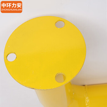中环力安【打磨款200*20cm1.5mm厚】钢管挡车器U型护栏停车位阻车器定位防撞杆桩挡车杆汽车位限位器