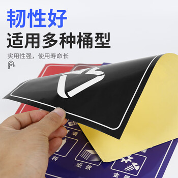 坚冠 垃圾分类图标贴纸 通用款防水防晒垃圾桶标识 可回收物有害干湿垃圾四色类别标签 4件套30x20cm