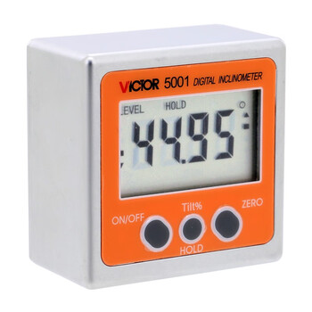 胜利仪器（VICTOR）数显倾角仪带磁360度电子角度仪倾角盒水平仪IP65防水数显水平仪 VC5001 标配现货
