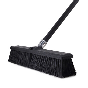 益美得 C-038 铁杆烤漆硬毛地刷地板瓷砖清洁刷 配45厘米刷头