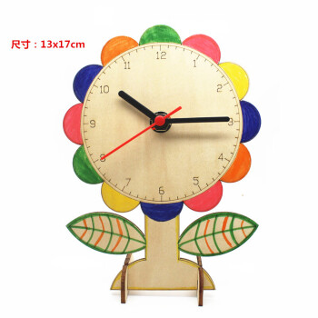 神孩子手工制作钟表材料包小学生钟表模型认识时间手工时钟材料科技小
