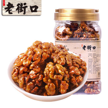 老街口琥珀核桃仁400g罐装新货熟纸皮核桃小山核桃仁坚果零食琥珀核桃