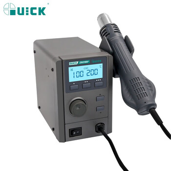 快克(QUICK)QUICK2020D+无铅热风拆焊台三通道存储750W智能功率自动休眠液晶显示100～500℃