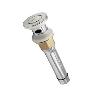 SBTOOR 丽尊电镀铜帽下水口9009面盆洗脸盆不锈钢下水器去水器翻板式下水管配件（定制）