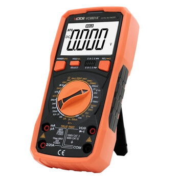 胜利仪器（VICTOR）VC9800系列数字万用表高精度智能万能表带背光全保护电路大电容 VC9805A+ 标配现货