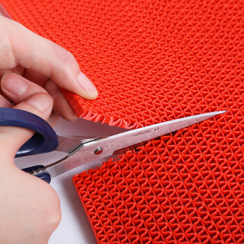 爱柯部落 S型镂空疏水防滑垫 PVC网格垫加厚加密塑胶疏水地毯1.2m×15m厚5mm浴室卫生间垫红色110185