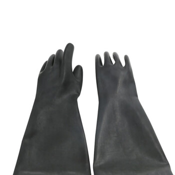 雄星  工业手套CY55cm耐酸碱化学防腐蚀耐磨防水耐油防油橡胶手套