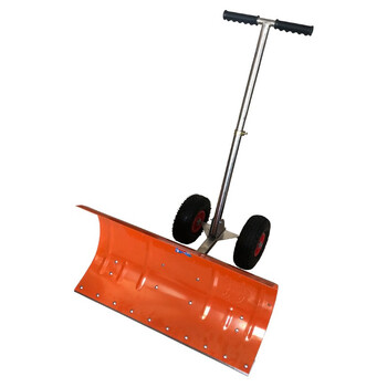 者也 加厚道路清雪铲手推式除雪工具锰钢淬火冰铲杂物铲粮食铲 多功能推雪铲 锰钢梯形冰铲铲头
