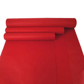 豫之韵吸尘吸水地垫红毯加厚一次性地毯迎宾婚庆门口楼梯鲜艳大红5mm厚1.5米宽10米长