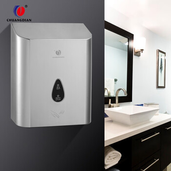 创点 全自动感应干手器 酒店宾馆烘手器 冷热卫生间干吹手器 618B-银色 710111