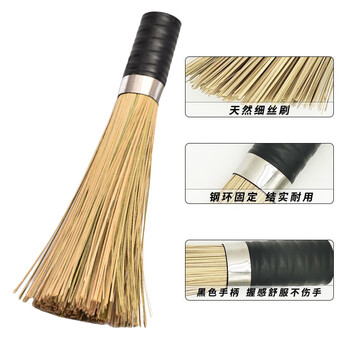 梦庭 竹锅刷大号纯天然老式炊帚竹制洗锅刷家用厨房清洁灶台商用刷子