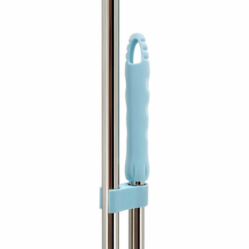 兰诗（LAUTEE）S-300 轻便扫把簸箕套装 学校物业不锈钢扫帚垃圾铲套装 蓝色