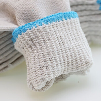 者也 12双劳保手套加厚防滑耐磨 棉纱线防护手套 灯罩棉加厚AF600