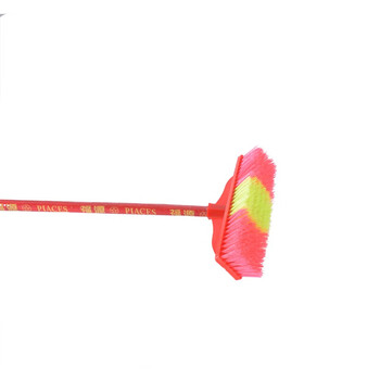 卫洋 地刷长柄刷塑料丝头27cm杆长95cm 瓷砖地板甲板庭院青苔厕所刷地 1个装