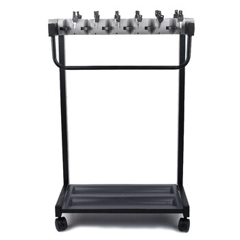 冰禹 BYrl-07 带锁雨伞架 酒店超市银行雨伞架 便民雨伞收纳架 6头雨伞架+6支雨伞