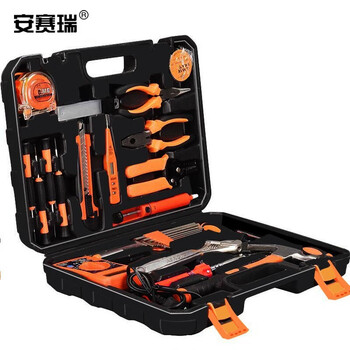 安赛瑞 便携式五金工具组和套装（30件套）多功能维修工具箱套装 手动工具套装 车载维修工具箱套装 400152