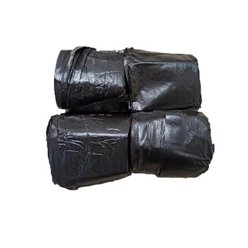 中云智创 小号商用物业办公加厚平口垃圾袋分类45*50cm黑色25个/卷 共4卷