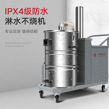 扬子（YANGZI）4000W大功率工业吸尘器工厂车间仓库强吸力除尘器防水商用吸尘器 YZ-C6-400/80（不锈钢款）