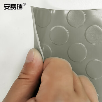 安赛瑞 牛津防滑地垫 0.9×15m PVC塑料防滑地垫 仓库走廊橡胶地垫 加厚耐磨牛津塑料垫1mm 灰色700036