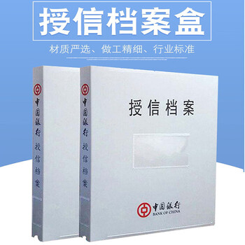 飞尔（FLYER）中行定制 授信档案盒10个装 信贷档案夹资料册三孔活页册 背宽4厘米 企业定制【FLb144】