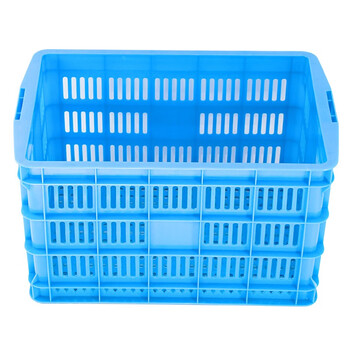 赫思迪格 JG-190 塑料筐 周转筐收纳筐物流框 487圆眼（外548*362*310mm）