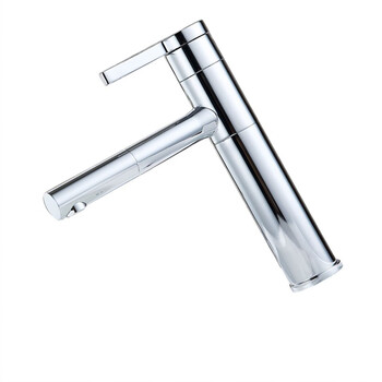 SBTOOR 360度旋转 多功能 浴室洗脸台上面盆龙头 伸缩抽拉式冷热水龙头 高 1631 铬色（定制）