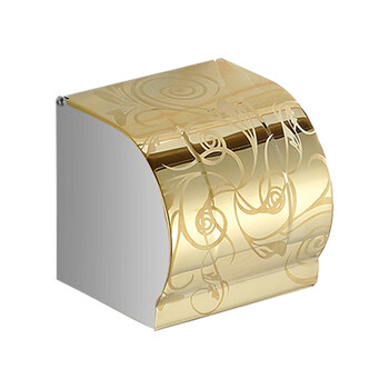 益美得 LSL33303 卫生间纸巾盒免打孔加厚不锈钢厕所抽纸盒 亮光12cm