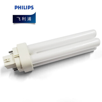 飞利浦（PHILIPS）PL-C 插拔管节能灯 插口节能灯 4P 4针 13W 中性光840 4000K 优惠装10只 装
