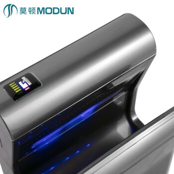 莫顿（MODUN） 喷气式干手器双面干手机酒店烘手机220*300*687MM 银色单电机M6667
