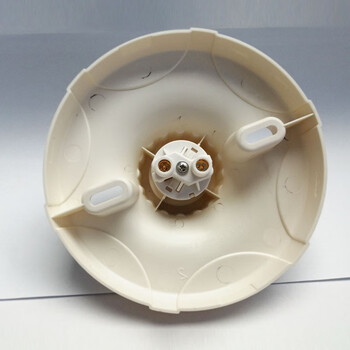 西野（SHARE）E27螺口灯头灯座 走廊过道 LED灯泡灯口平底插座 白色 大型圆螺口灯座