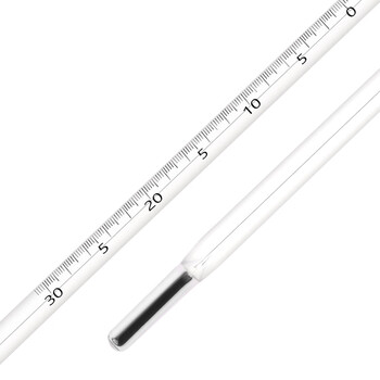 匡建仪表（CONJANT）中兴高精密温度计 工业玻璃棒液体测温仪 手工雕刻款 -30+50℃（水银款分度值0.2） 