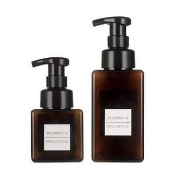 冰禹 BYlj-233 按压式乳液瓶 分装瓶 起泡瓶打泡器 450ml透明