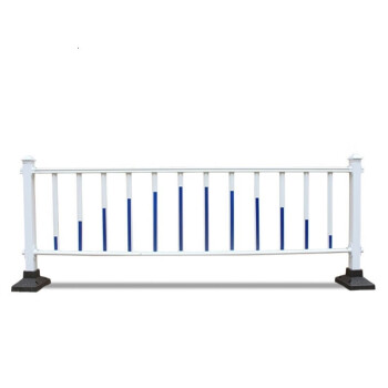 鸣固 城市道路护栏锌钢护栏围栏交通设施马路防撞活动护栏 1.2*3.08含一根立柱配一个立柱和底座